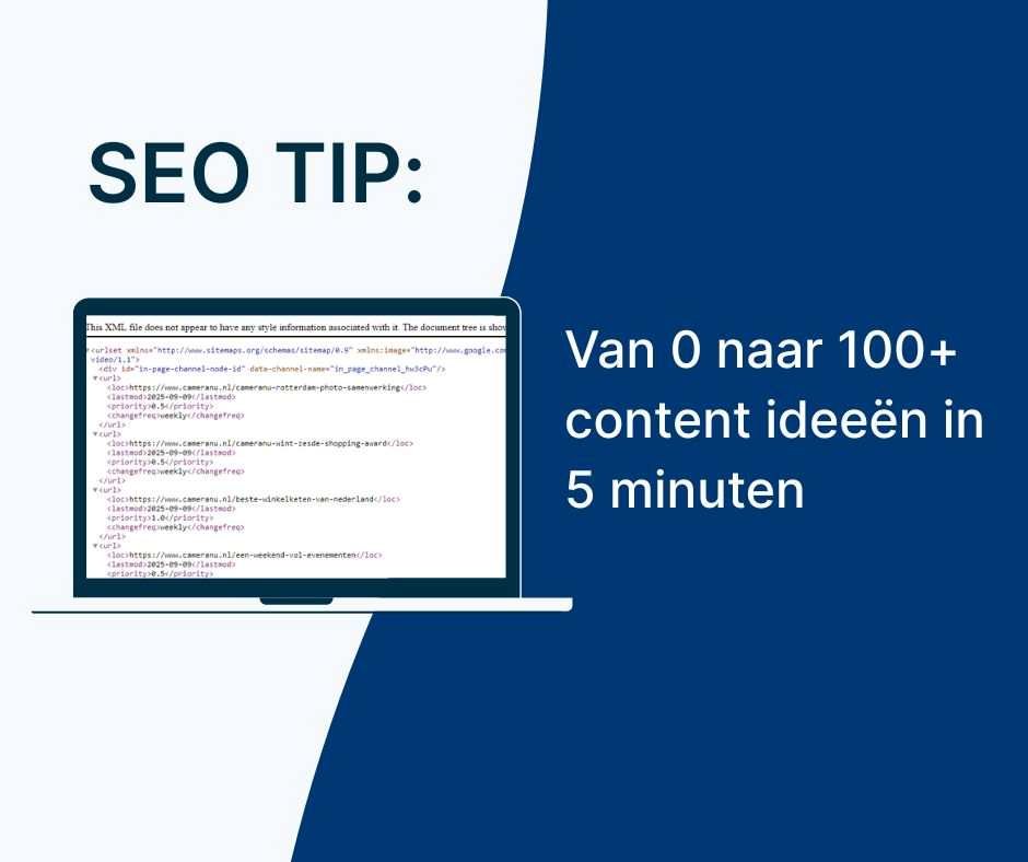 Nieuwe content ideeën ontdekken bij concurrenten.